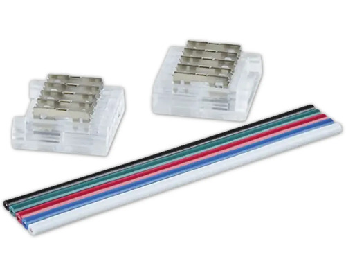 LED-Streifenverbinder mit mehrfarbigen LED-Streifen