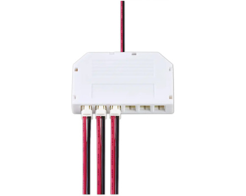 Weißer LED-Verteiler mit mehreren Kabeln