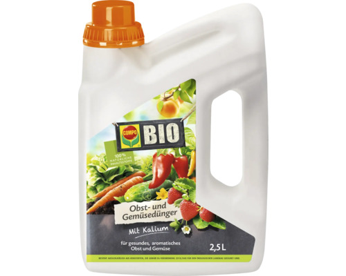 Obst- und Gemüsedünger COMPO BIO 2,5 L, Flüssigdünger