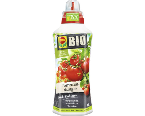 Gemüsedünger Tomatendünger COMPO BIO 1 L, Flüssigdünger Compo Bio Tomatendünger in Ein-Liter-Flasche