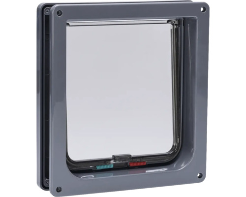 Katzenklappe mit transparentem Durchgang