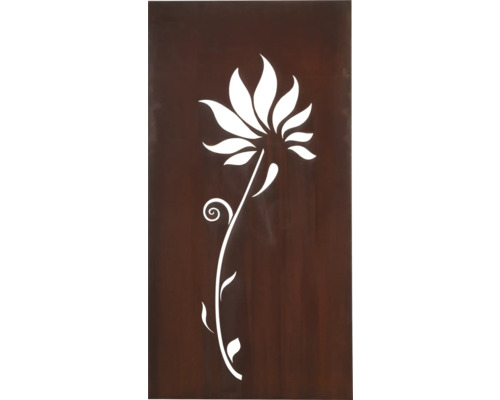 Sichtschutzelement mit Blumenmotiv