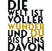Die Welt ist voller Wunder und du bist eins davon.