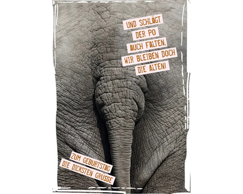 Postkarte Wir bleiben die Alten 10,5x14,8 cm