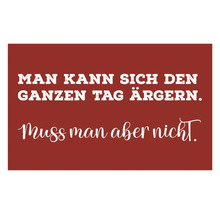 Dekomagnet Den ganzen Tag ärgern 8,5x5,5 cm
