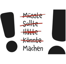 Dekomagnet Machen! 8,5x5,5 cm