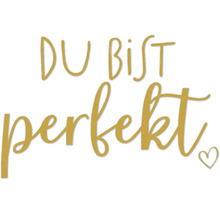 Dekomagnet Du bist perfekt 8,5x5,5 cm