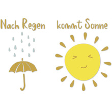 Dekomagnet Nach Regen kommt Sonne 8,5x5,5 cm