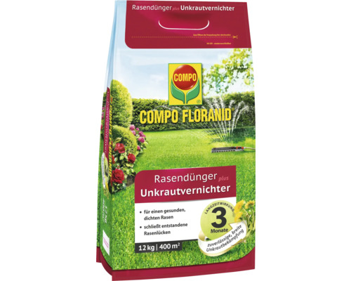 Rasendünger plus Unkrautvernichter Compo 12 kg / 400 m² 3459-905