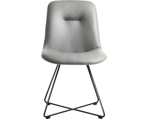 Barstuhl NOBILIA 51 x 61 x 89 cm steel grey/schwarz