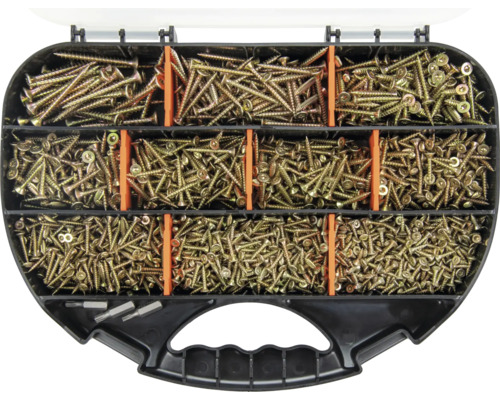 Sortimentskasten mit Schrauben und Bits