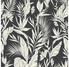 Tapete mit tropischem Pflanzenmuster