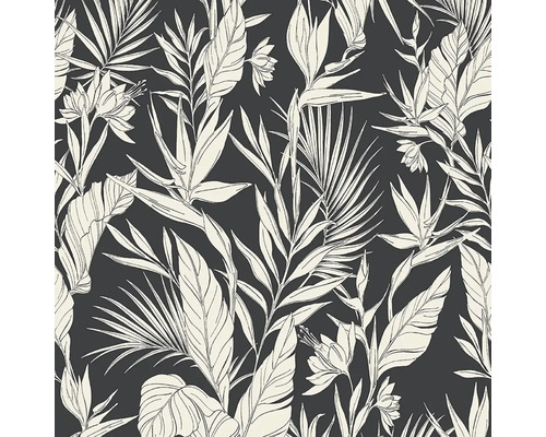 Tapete mit tropischem Pflanzenmuster