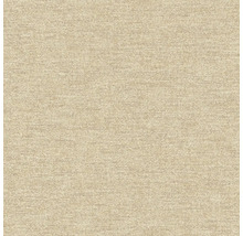 Nahaufnahme einer beigen Textiltapete mit feiner Struktur