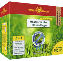 Moosvernichter + Rasendünger WOLF-Garten, 8,75 kg / 250 m² Reg.Nr. 3608-908