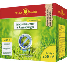 Moosvernichter + Rasendünger WOLF-Garten, 8,75 kg / 250 m² Reg.Nr. 3608-908
