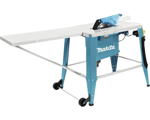 Makita Tischkreissäge mit Tischverbreiterung und Rollen
