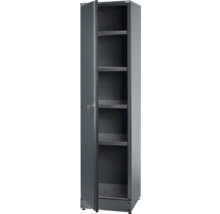 Hochschrank Küpper 455 x 1800 x 450 mm 4 Einlegeböden 1 Tür grau
