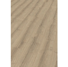 Nahaufnahme von hellem Laminatboden mit Holzstruktur
