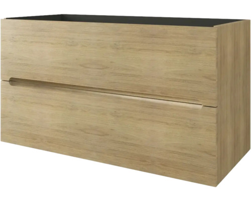 Waschtischunterschrank Baden Haus Kim BxHxT 100 x 55 cm x 45,6 cm Frontfarbe tabacco holzdekor matt 55987 Waschtischunterschrank Baden Haus Kim BxHxT 100 x 55 cm x 45,6 cm Frontfarbe tabacco holzdekor matt 55987