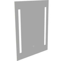 Rechteckiger Spiegel mit seitlicher Beleuchtung