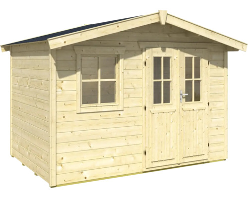 Gartenhaus aus Holz mit Fenster und Doppeltür