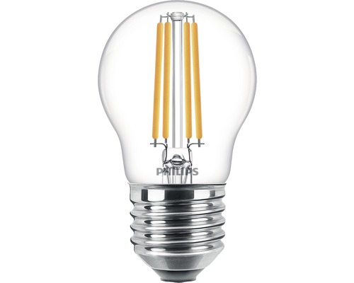 LED Tropfenlampe P45 klar E27/6,5W(60W) 806 lm 2700 K warmweiß