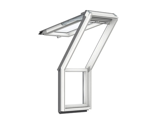 Geöffnetes Dachfenster für den Einbau in ein Dach