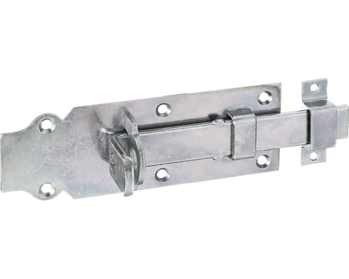 Schlossriegel mit flachem Griff und Schlaufe 160 x 56 mm galv. verzinkt, dickschichtpassiviert