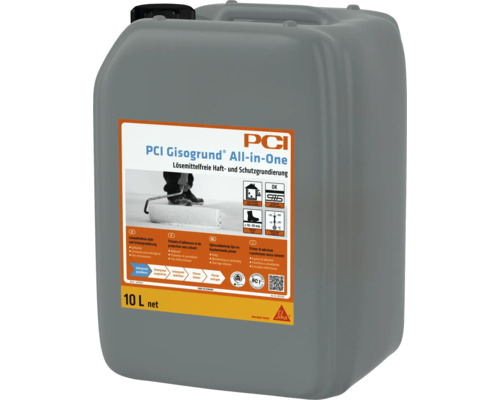 PCI Gisogrund® All-in-One Lösemittelfreie Tiefen- und Schutzgrundierung für saugende Untergründe 10 l PCI Gisogrund All-in-One, 10 Liter Kanister lösemittelfreie Haft- und Schutzgrundierung