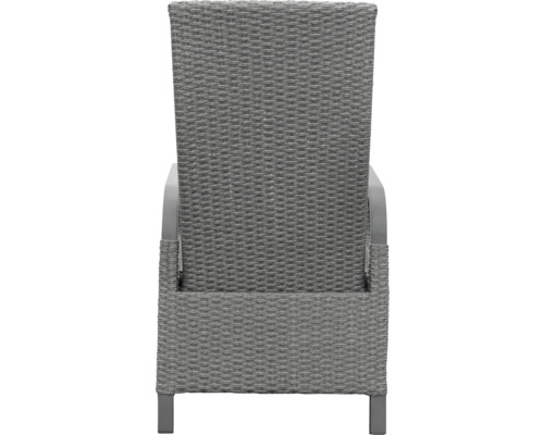 Rückansicht eines Rattansessels