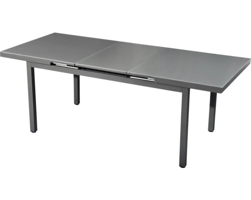 Ausziehbarer Gartentisch mit Metallgestell