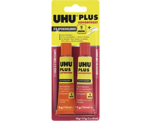 Uhu Plus Sofortfest 2-K-Epoxidkleber Packung
