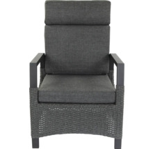 Dining-Set Gartenmöbelset Loungeset bellavista - Home&Garden® 4 -Sitzer Aluminium Polyrattan grau