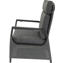 Dining-Set Gartenmöbelset Loungeset bellavista - Home&Garden® 4 -Sitzer Aluminium Polyrattan grau