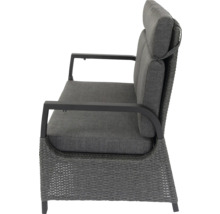 Dining-Set Gartenmöbelset Loungeset bellavista - Home&Garden® 4 -Sitzer Aluminium Polyrattan grau