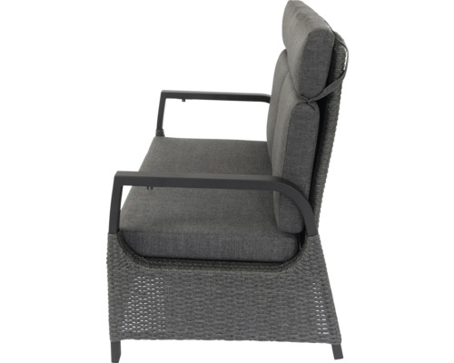 Gartensofa mit Polsterung und Armlehnen