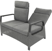Dining-Set Gartenmöbelset Loungeset bellavista - Home&Garden® 4 -Sitzer Aluminium Polyrattan grau