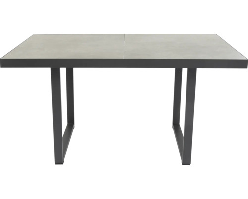 Quadratischer Tisch mit Tischplatte und vier Tischbeinen