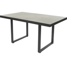 Dining-Set Gartenmöbelset Loungeset bellavista - Home&Garden® 4 -Sitzer Aluminium Polyrattan grau