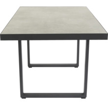 Dining-Set Gartenmöbelset Loungeset bellavista - Home&Garden® 4 -Sitzer Aluminium Polyrattan grau