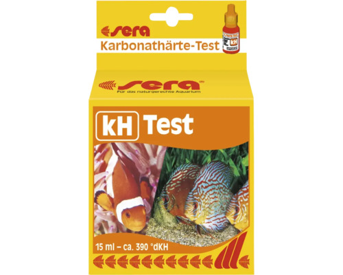 Wassertest sera KH-Test (Karbonathärte) 15 ml Sera Karbonathärte Test Set zur Bestimmung der Karbonathärte im Aquarium