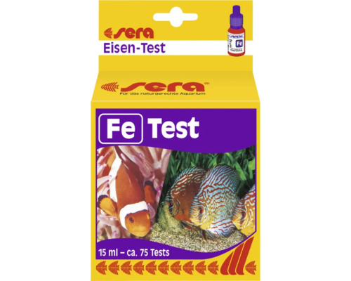 Sera Eisen Test für naturnahe Aquarien mit circa 75 Tests
