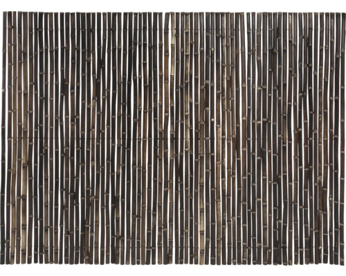 Sichtschutzmatte floraworld Bambus Gala 300 x 90 cm natur schwarz Bambusmatte als Sichtschutz