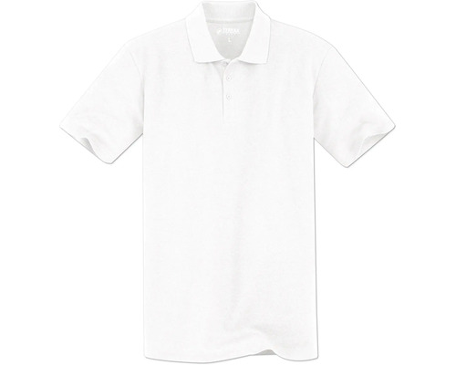 Weißes Poloshirt