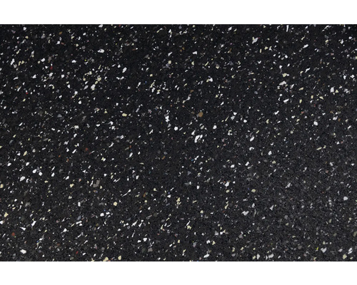 Schwarzer Bodenbelag aus Gummi mit Sprenkeln