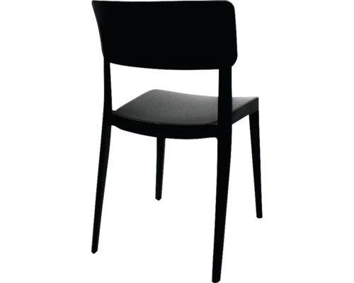Stuhl aus Kunststoff, Rückansicht