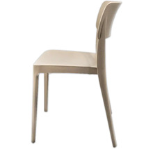 Stapelstuhl Veba Wing 82 x 47 x 45 cm Kunststoff beige