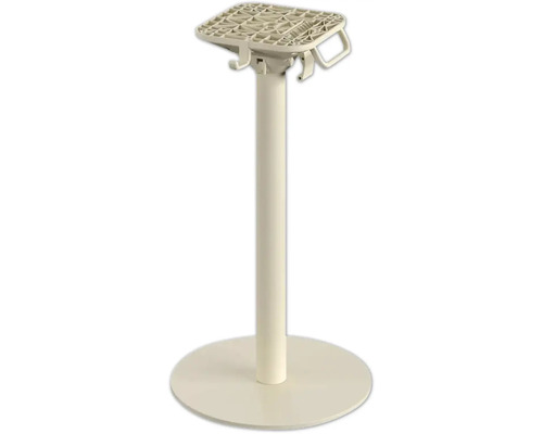 Tischgestell mit runder Basis und quadratischer Montageplatte