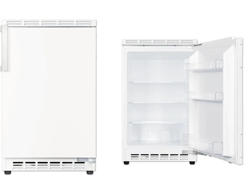 Freistehender Kühlschrank mit geöffneter Tür